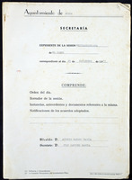 Expedientes de sesións da Comisión Permanente. Actas sesións ordinarias e extraordinarias. 1969-1971