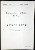 Expediente de suplemento de crédito por medio de transferencia. Presupuesto ordinario de 1968