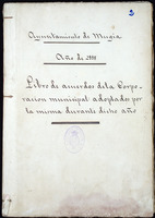 Libros de acordos da Corporación Municipal adoptados durante o ano de 1888