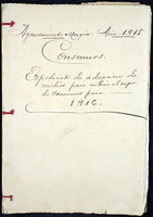 Expediente de adopción de medios para cubrir o cupo de consumos. Anos 1916 a 1919