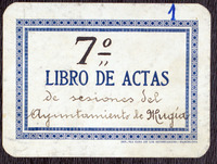 Libros de actas de sesións do Pleno. Tomo 7º- 1933-1934