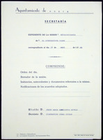 Expediente de sesión do Pleno. Sesións ordinarias e extraordinarias. Ano 1988