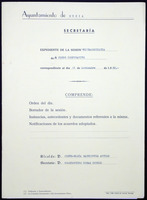 Expediente de sesión do Pleno. Sesións ordinarias e extraordinarias. Ano 1988