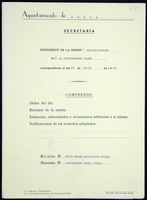 Expediente de sesión do Pleno. Sesións ordinarias e extraordinarias. Ano 1989