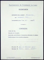 Expediente de sesión do Pleno. Sesións ordinarias e extraordinarias. Ano 1989