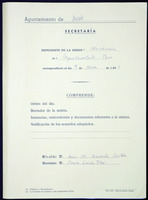 Expediente de sesión do Pleno. Sesións ordinaria e extraordinaria. Ano de 1991