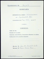 Expediente de sesión do Pleno. Sesións ordinaria e extraordinaria. Ano de 1991