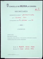 Expediente de sesión do Pleno. Sesións ordinarias e extraordinarias. Ano 1996