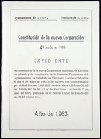 Expediente Constitución da nova Corporación. 5ª sesión. 1983