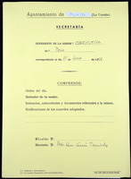 Expediente da sesión constitutiva de Pleno. 1991