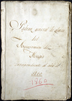 Padrón xeral de almas correspondente ao ano de 1860