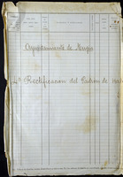 Cuarta rectificación. Padrón municipal rectificado do ano de 1944