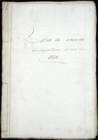 Libro de actas para el año de 1852