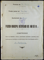 2ª Rectificación. Padrón municipal de habitantes. 1962